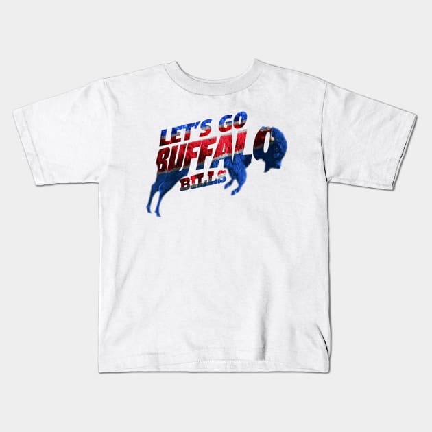 let's go bills Kids T-Shirt by saundank